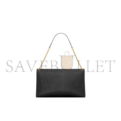 YSL CASSANDRE XL LAMBSKIN ENVELOPE WITH CHAIN 841702AACYT1000 (35*22*4.2cm)